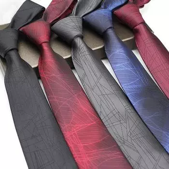 Мужской костюм галстук деловой стиль галстук полосатый узор хлопковый галстук красный