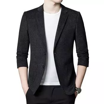 Мужской костюм осень и зима новый мужской повседневный маленький костюм мужской тонкий костюм M