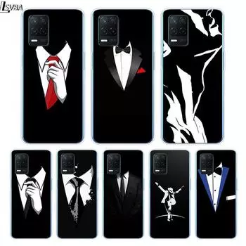 Мужской костюм рубашка галстук для Realme 8 8i V3 V5 GT Neo Flash Edition Explorer Master Neo2 Narzo 30 50i 50A C21Y чехол для телефона Realme V3