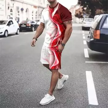 Мужской костюм с футболкой, летний пляжный 3D-принт ядовитого скорпиона, мужской костюм, мужская свободная одежда, костюм с футболкой и шортами 6Xl S