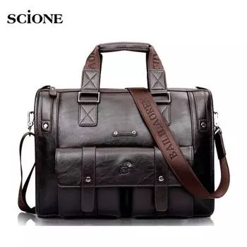 Мужская кожаная бизнесс-сумка small светло-коричневого