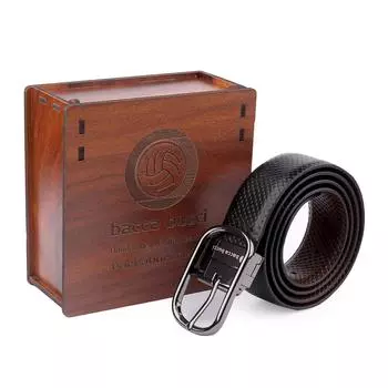 Мужской кожаный двусторонний ремень