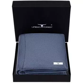 Мужской кожаный кошелек Oliver бледно-синего цвета