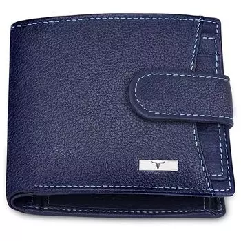 Мужской кожаный кошелек Oswald Blue