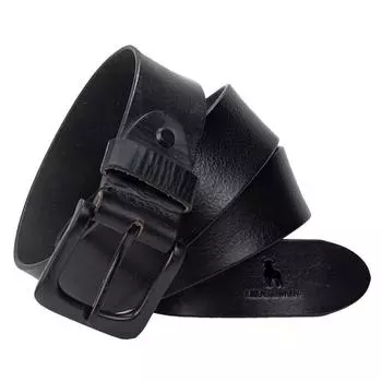 Мужской кожаный ремень ручной работы Jacobs (Эбони М1 Черный; Свободный размер) чёрный