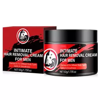 Мужской крем для депиляции - все тело, лицо, подмышки и многое другое, 50 г One Size
