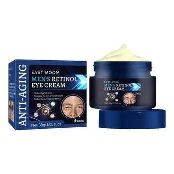 Мужской крем для глаз с ретинолом, увлажняющий, укрепляющий кожу, крем для контура глаз, для тонких линий 30ml