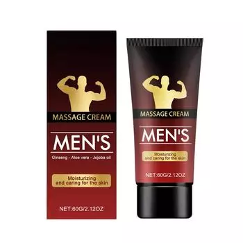 Мужской крем для индивидуального массажа улучшает местную микроциркуляцию, восстанавливает жизненную силу кожи и снимает чувство стянутости. One Size