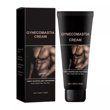 Мужской крем для похудения груди, крем для сжигания жира на груди, подтягивающий и моделирующий крем, мужской фитнес, подчеркивающий линии One Size белый