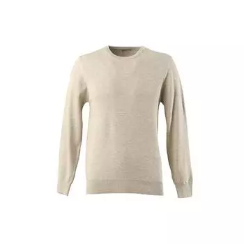 Мужской Круглый вырез Классический трикотаж Свитер Песочный