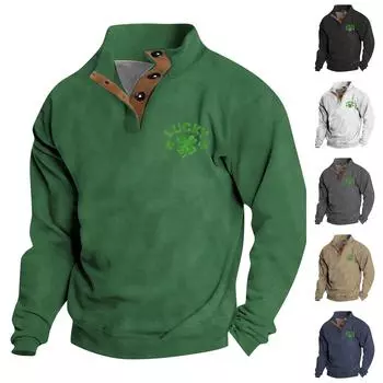 Мужской круглый вырез с длинным рукавом, пуловер с принтом ко Дню святого Валентина, парная толстовка L чёрный