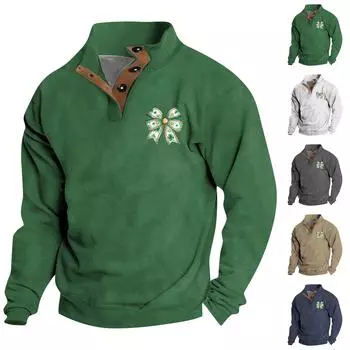 Мужской круглый вырез с длинным рукавом, пуловер с принтом ко Дню святого Валентина, парная толстовка L чёрный