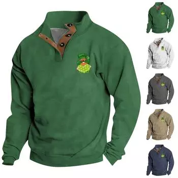 Мужской круглый вырез с длинным рукавом, пуловер с принтом ко Дню святого Валентина, парная толстовка XXL чёрный