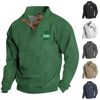 Мужской круглый вырез с длинным рукавом, пуловер с принтом ко Дню святого Валентина, парная толстовка XXL