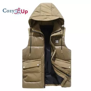 Мужской легкий пуховик с капюшоном Cozy Up M чёрный