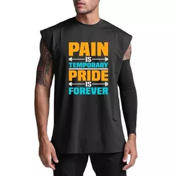 Мужской летний быстросохнущий сетчатый жилет для баскетбола, бодибилдинга и фитнеса Do The Work, рубашка без рукавов с графическим принтом M чёрный