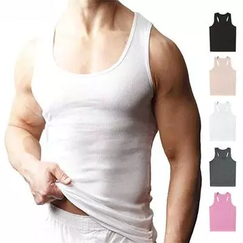 Мужской летний быстросохнущий жилет для фитнеса – однотонная спортивная рубашка без рукавов американского модного бренда XL