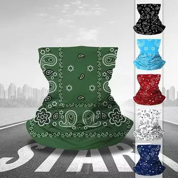 Мужской летний шарф-бандана с принтом, солнцезащитная маска, маска для шеи, защита от ультрафиолета, ледяной шелк, спортивный велосипедный спорт