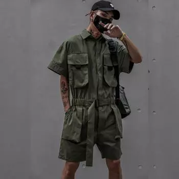 Мужской летний спортивный костюм с коротким рукавом + шорты, комплект из 2 предметов 3XL