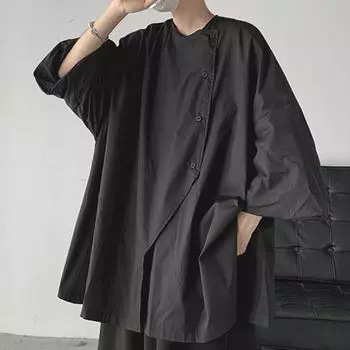 Мужской летний топ, стильный рукав три четверти, мягкая мужская весенняя футболка, пуловер, осенне-весенний топ, мужская весенняя футболка, мужская одежда XL белый