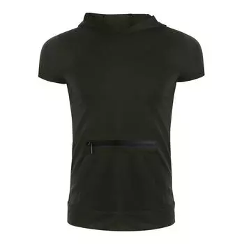 Мужской летний жилет, однотонный, с карманом, на молнии, с капюшоном, мужской повседневный модный спортивный жилет M