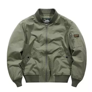 Мужской летный костюм, куртка для инструментов, мужской винтажный уличный бейсбольный костюм, повседневный верх, свободная универсальная куртка M