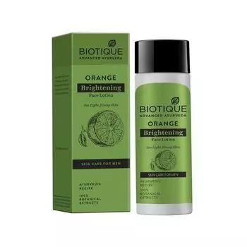 Мужской лосьон для осветления кожи (120 мл), Orange Brightening Face Lotion, Biotique 9.5375