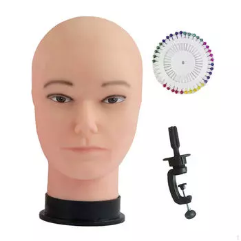 Мужской лысый манекен голова манекена модель многофункциональная устойчивая база обучение для очков Style B
