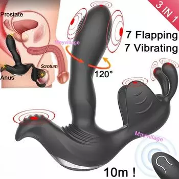 Мужской массаж простаты, дистанционный анальный вибратор, 10 скоростей, задержка эякуляции, кольцо для стимуляции яичек, анальная пробка, секс-игрушки для взрослых