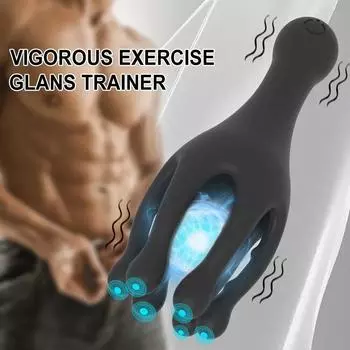 Мужской массажер для стимуляции головки, 10 режимов, тренажер для задержки пениса, вибратор, вращающийся мастурбатор, автоматический оральный климакс, секс-игрушка для мужчин