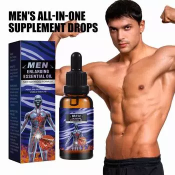 Мужской массажный рафинированное масло, уход и обслуживание тела. Наружный массажный рафинированное масло повышает физическую выносливость 20 мл One size