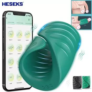 Мужской мастурбатор, тренировка пениса, стимулятор головки, вибратор, контроль задержки, кольцо для тренировки головки члена