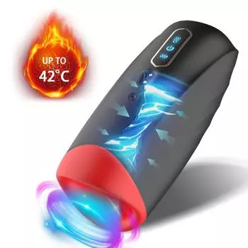 Мужской мастурбатор, вибратор для мужчин, автоматический нагрев киски, сосание, чашка для орального секса, интимные игрушки для взрослых, машина для минета, мастурбация 20.8cm