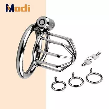 Мужской металлический замок целомудрия MoDi, предназначенный для предотвращения мошенничества. Клетка для пениса. Носите его снаружи. Устройство целомудрия для клетки для члена для мужчин. Товары для взрослых. 40mm