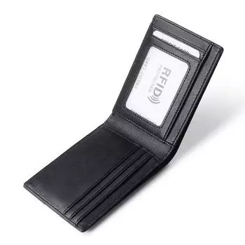 Мужской мини-кошелек BPL, кожаный полукошелек с блокировкой RFID