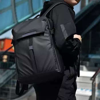 Мужской многофункциональный рюкзак большой вместимости - повседневный, баскетбольный, для ноутбука, для колледжа и школы single layer (ordinary) #3188 чёрный