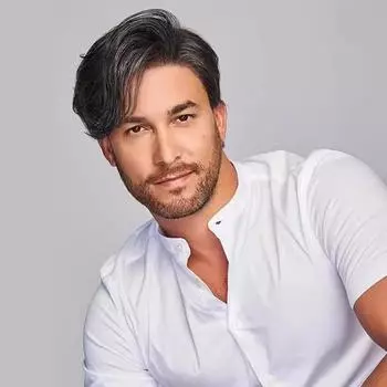 Мужской модный кружевной термостойкий парик для ежедневного использования, натуральный, пушистый, короткий, кудрявый, черно-белый, с челкой на бок