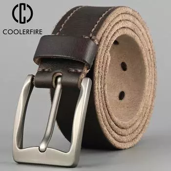 Мужской модный ремень из 100% воловьей кожи с натуральным лицевым покрытием, повседневные джинсы, роскошный ремень, дизайнерские ремни, мужские высококачественные ремешки TM098 China&95CM чёрный