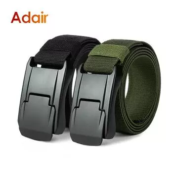 Мужской нейлоновый ремень, уличные тактические ремни для охоты, высокое качество, парусиновая пластиковая пряжка морской пехоты, многофункциональный мужской ремень DT044 125cm чёрный