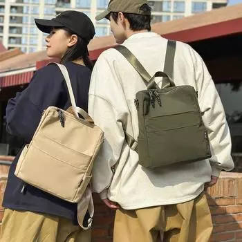 Мужской нейлоновый рюкзак, однотонный женский маленький рюкзак зелёный