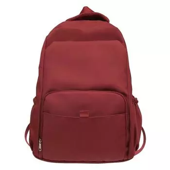 Мужской нейлоновый рюкзак, студенческий рюкзак для ноутбука красный