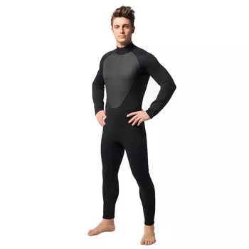Мужской неопреновый гидрокостюм толщиной 3 мм для всего тела, плавания, серфинга, подводной охоты, гидрокостюма для подводного плавания S