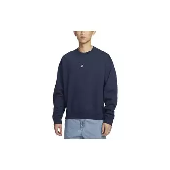 Мужской однотонный пуловер с круглым вырезом и логотипом спереди Nike, синий FN2550-410 L