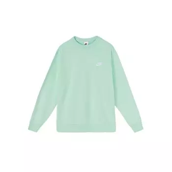 Мужской однотонный пуловер с круглым вырезом Nike, зеленый BV2667-379 S