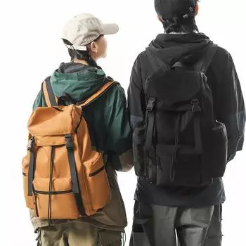Мужской однотонный рюкзак большой емкости рюкзак для путешествий на работу и учебы хаки