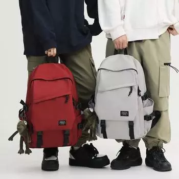 Мужской однотонный рюкзак женский большой вместительный дорожный рюкзак для школьников младших классов, школьный ранец чёрный