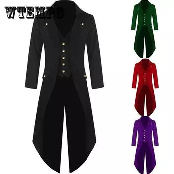 Мужской однотонный смокинг с V-образным вырезом, флокированный халат, поддельный комплект из 2 предметов, пальто на пуговицах, повседневная тонкая ветровка длиной выше колена XXXXXL зелёный