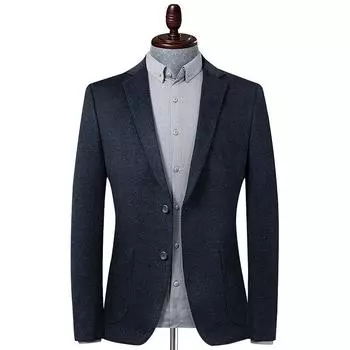 Мужской осенне-зимний новый эластичный мужской повседневный маленький костюм мужской тонкий костюм M