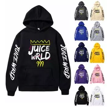 Мужской осенне-зимний однотонный свитер с капюшоном и длинным рукавом с принтом, свободный пуловер с капюшоном L чёрный