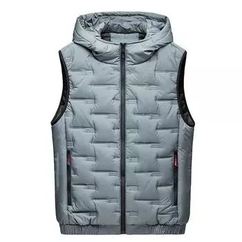 Мужской осенне-зимний повседневный модный безрукавный жилет с воротником-стойкой, многоцветный, теплый, с капюшоном, бестселлеры, осень 8XL